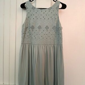 Ann Taylor Loft Sage Green Summer Dress